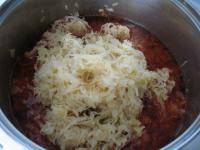 Sauerkraut ist oft sehr lang, deswegen dieses aus...