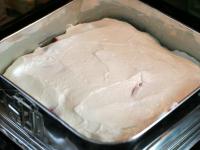 Die Pfirsiche mit der Quarkcreme bestreichen. Den...