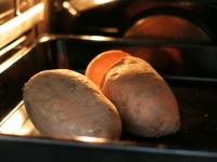 Süßkartoffeln 10 Minuten bei 160 ° C backen....