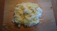 Am nächsten Tag die Kartoffeln schälen und auf...