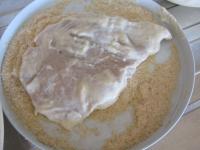 Die Schnitzel vorsichtig aus der Marinade nehmen...