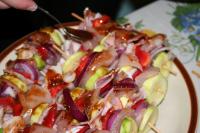 Die Marinade aus durchgepressten Knoblauch, Öl,...