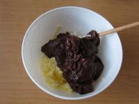 … mit dem Pudding vermischen. ...