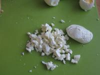Mozzarella klein schneiden....