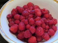 Himbeeren waschen....
