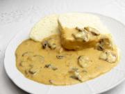 Champignon Sauce mit Knödel