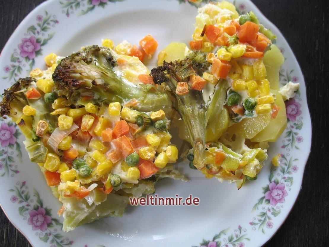 Gebackenes Gemüse mit Kartoffeln • Rezept | weltinmir.de