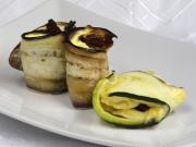 Aubergine Zucchini Rollen