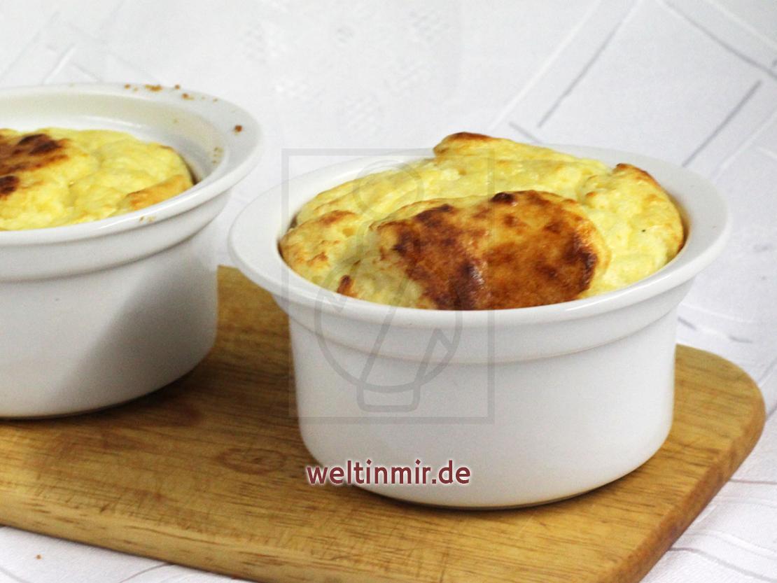 Käse Soufflé • Rezept | weltinmir.de