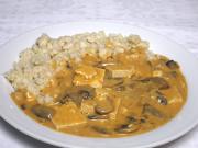 Tofu-Champignon Sauce