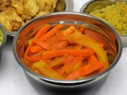 Karotten-Kartoffel-Sabji in Tomatensauce