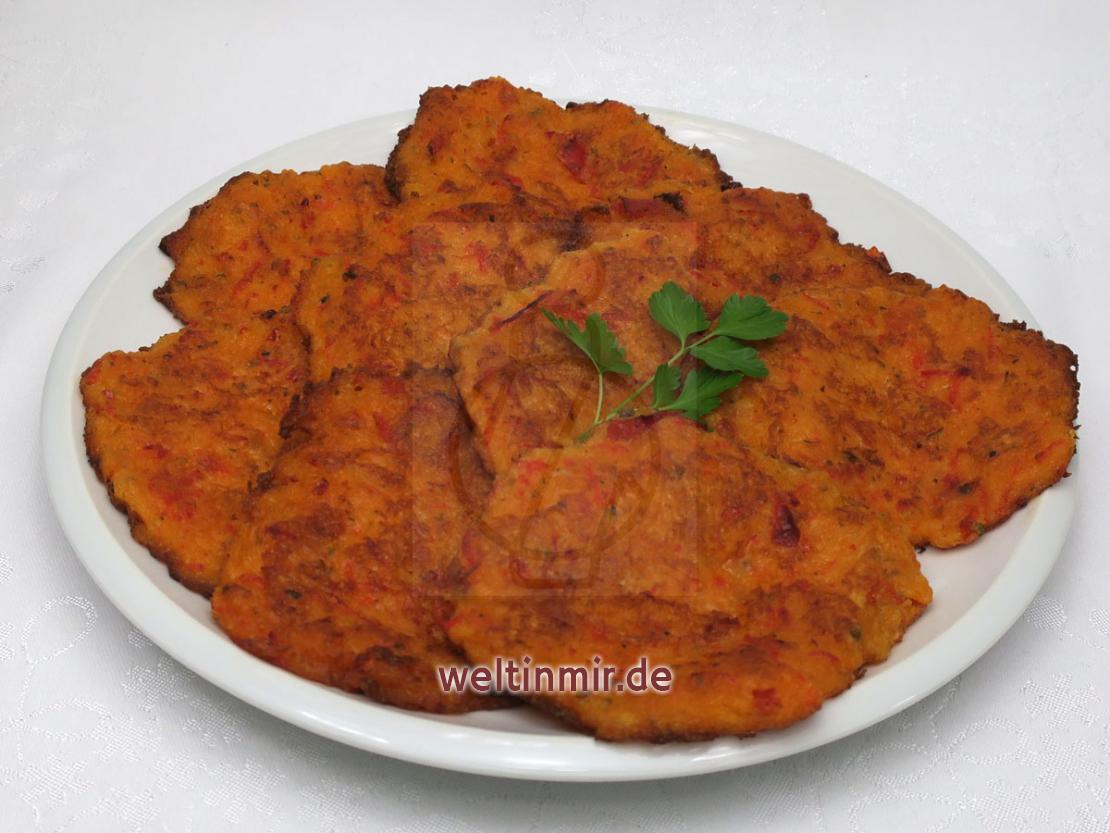 Kartoffelpuffer mit Gemüsepaprika • Rezept | weltinmir.de