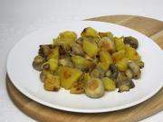 Gebratene Champignons mit Kartoffeln